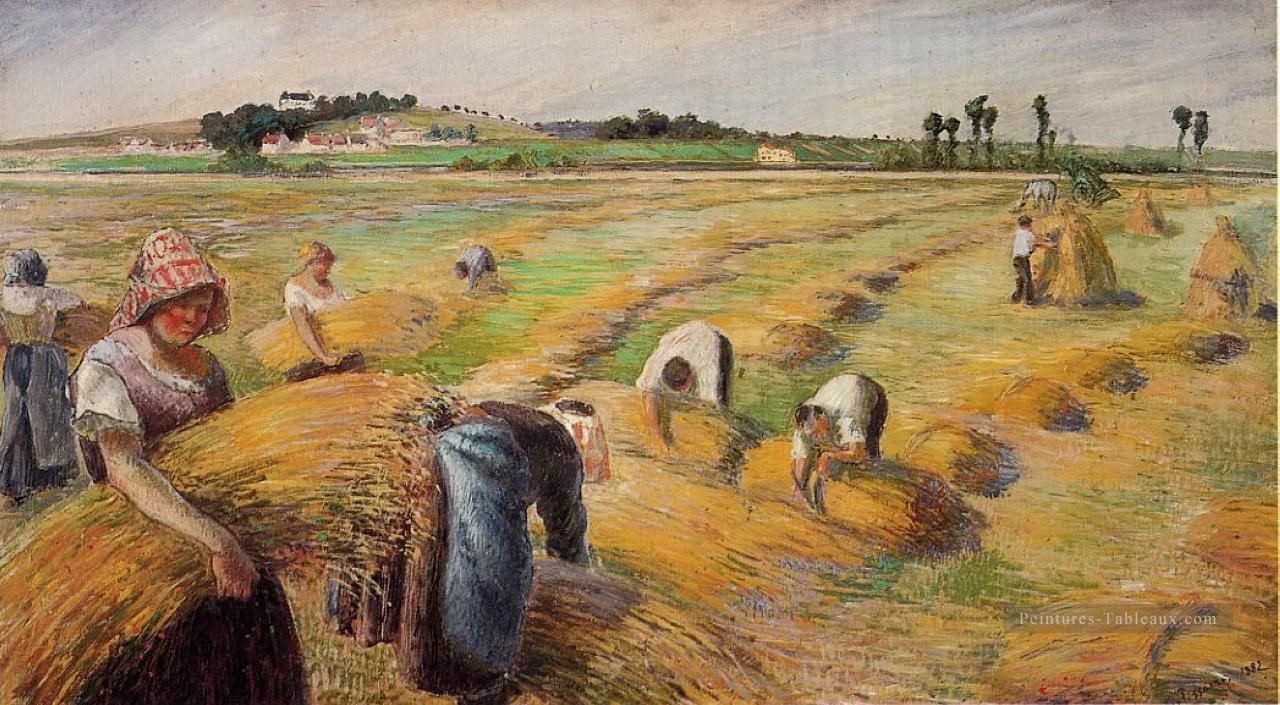 la récolte 1882 Camille Pissarro Peintures à l'huile